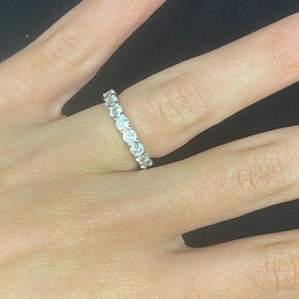 3mm sterling silver eternity ring size 5
